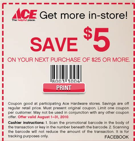 ace hardware coupons and deals